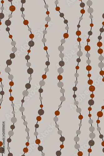 wavy linear stripes with dots