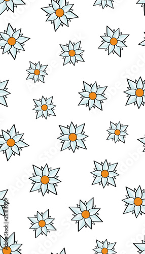 flowers seamless pattern