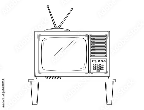 retro CRT television