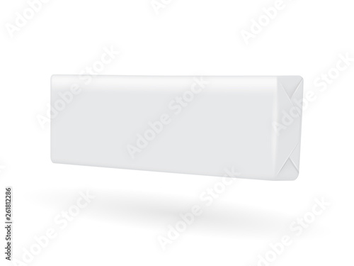  paper packaging on white background mock up