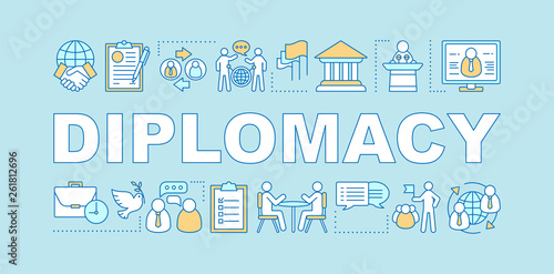 Diplomacy word concepts banner