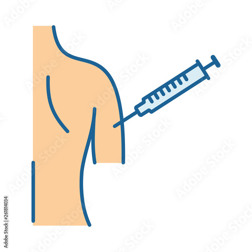 Vaccination color icon
