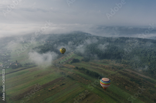 aerial view of mountains