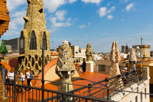 Palau Guell roof photo