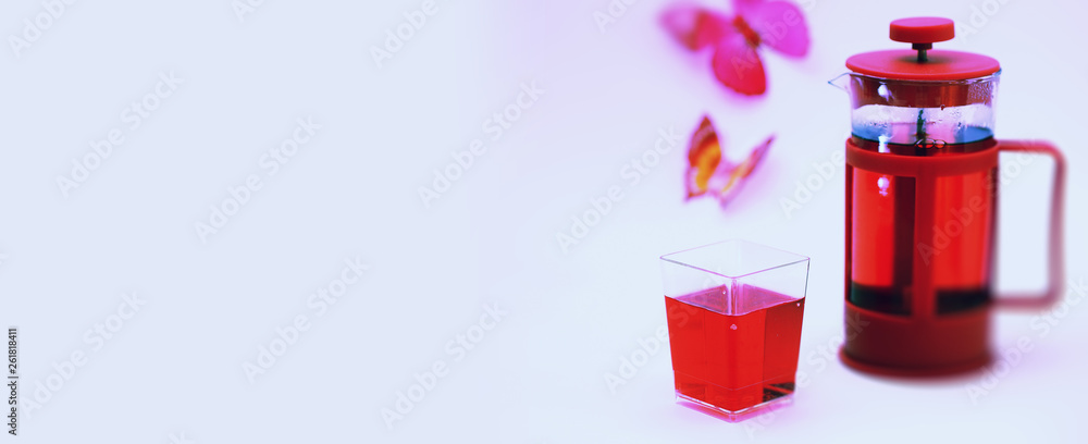 Obraz premium Drink red warm tea