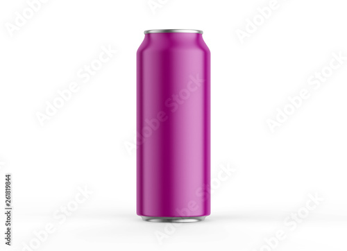 Smarty Aluminum can mockup isolated on background. 500ml aluminum soda can mock up.Mockup