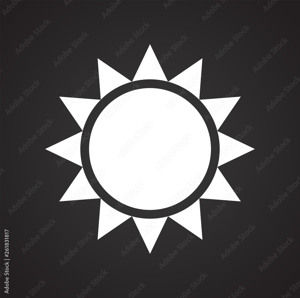 Sun icon on background for graphic and web design. Simple vector sign. Internet concept symbol for website button or mobile app. Sun icon on background for graphic and web design. Simple vector sign. Internet concept symbol for website button or mobile app.