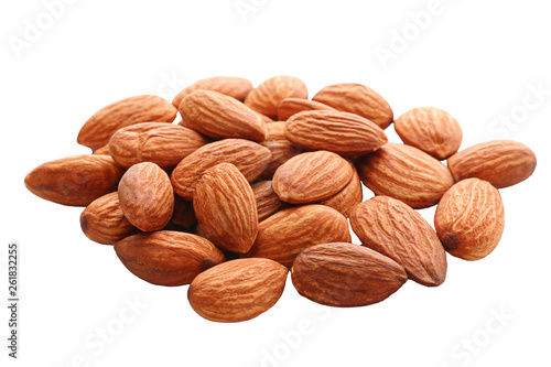 Almond isolated on white background