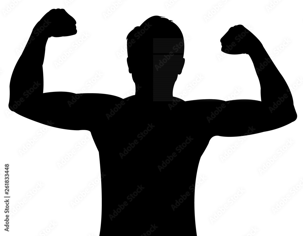 Fototapeta premium a man body silhouette vector