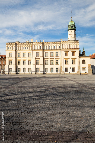 Krakow, the Jewish quarter, the historic Wolnica square with the town hall