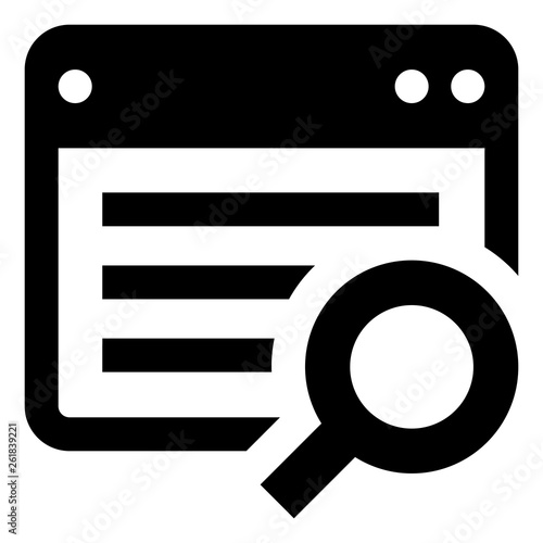 Search Engine Results Page Icon