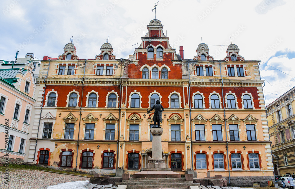 Town hall in Vyborg. Russia
