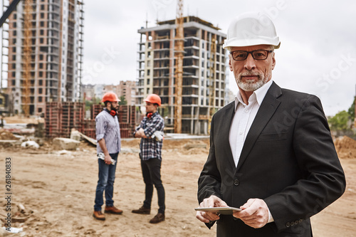 Εκτύπωση καμβά Visiting construction site