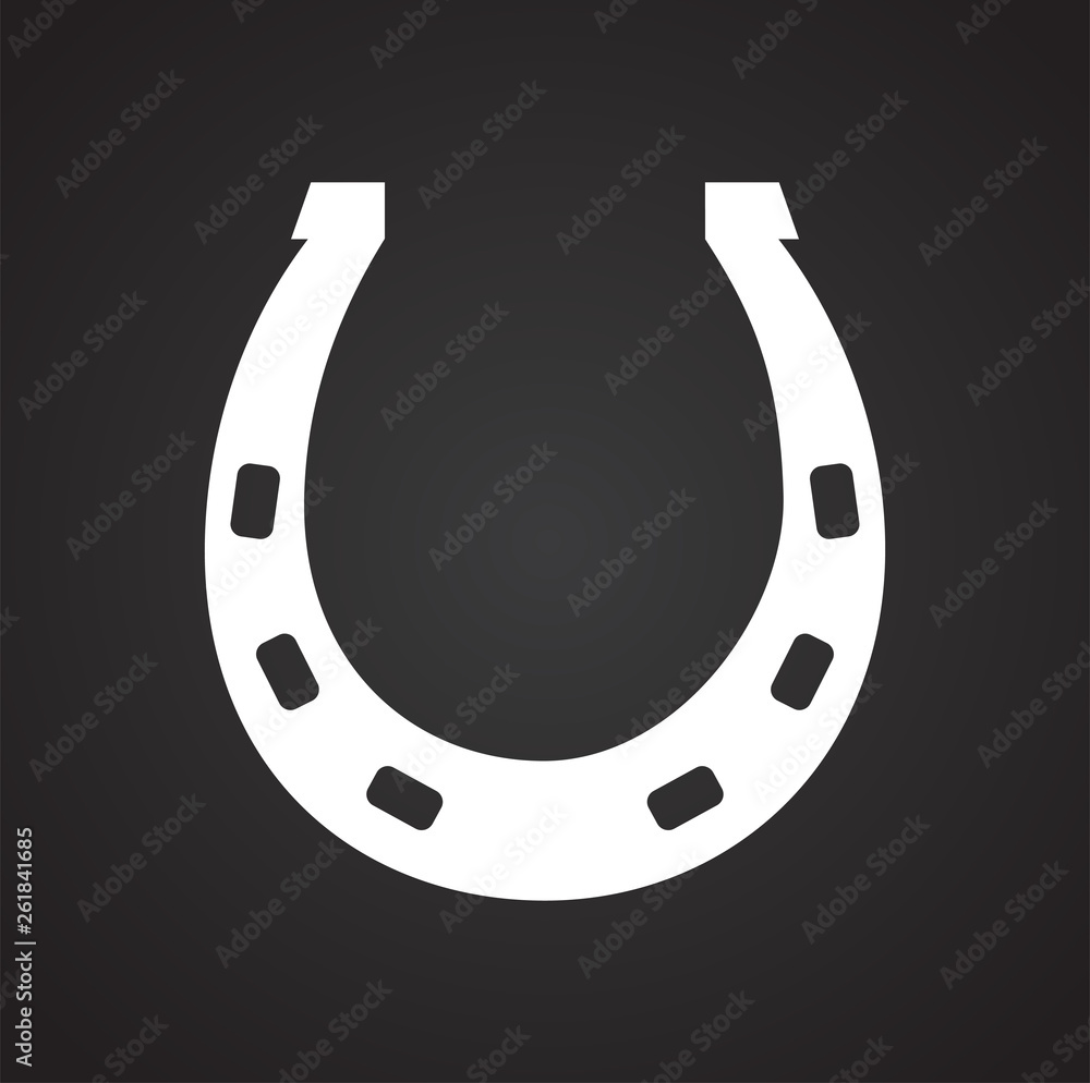 Horse shoe icon on background for graphic and web design. Simple vector sign. Internet concept symbol for website button or mobile app. Horse shoe icon on background for graphic and web design. Simple vector sign. Internet concept symbol for website button or mobile app.