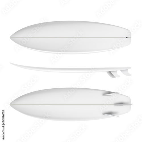 Surfboard isolated realistic Vector
