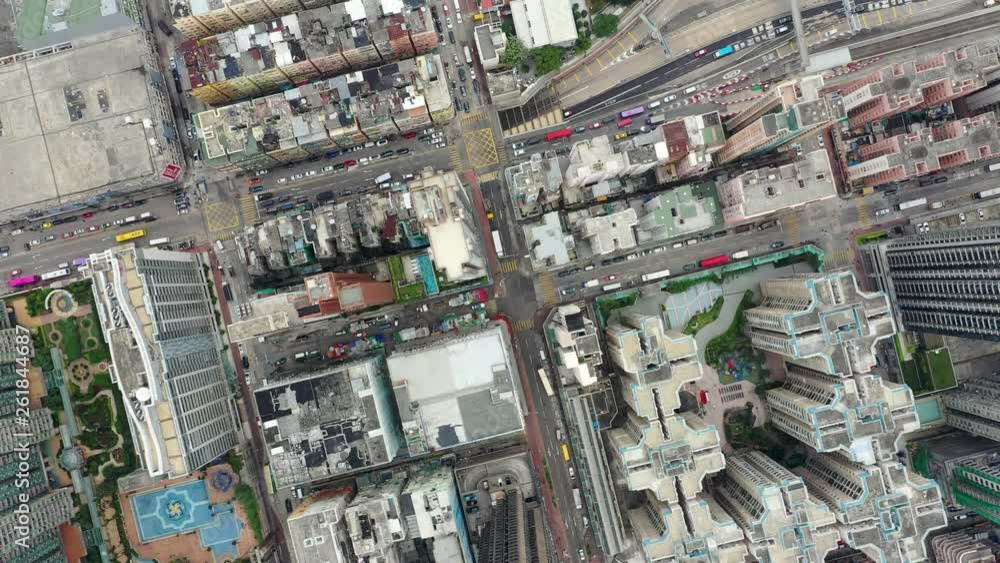 Drone fly over Hong Kong Drone fly over Hong Kong