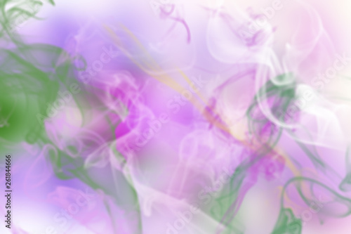 Colorful blurred pastel color abstract background with smoke