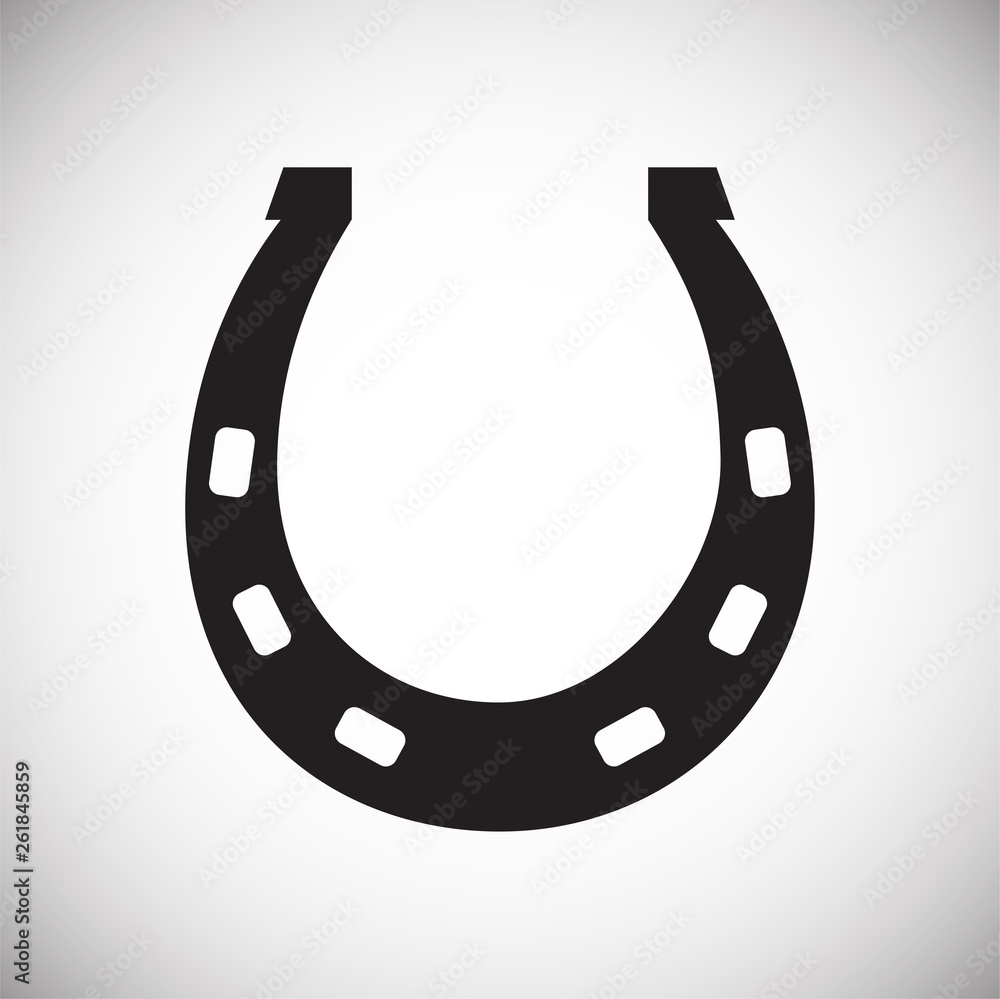 Horse shoe icon on background for graphic and web design. Simple vector sign. Internet concept symbol for website button or mobile app. Horse shoe icon on background for graphic and web design. Simple vector sign. Internet concept symbol for website button or mobile app.