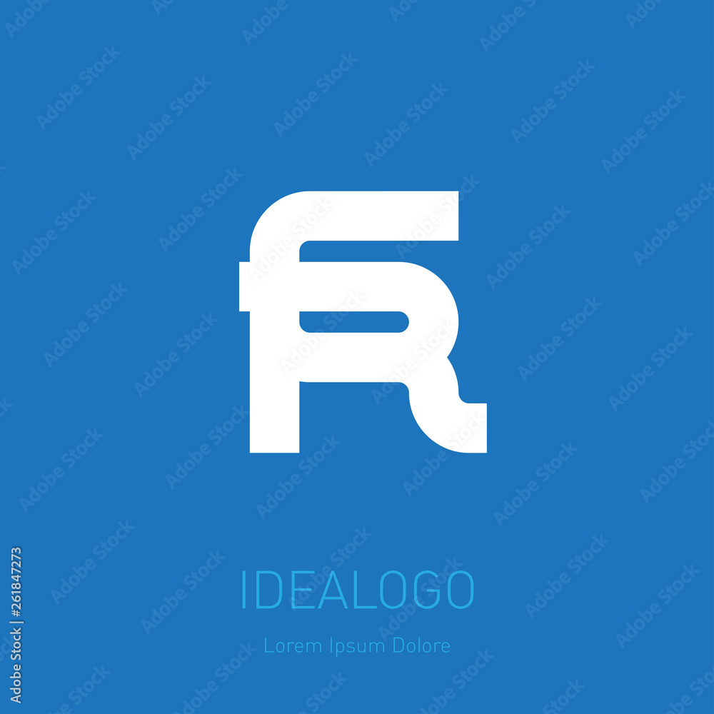 6 and R logo. 6R - Vector design element or icon. Monogram logotype. 6 and R logo. 6R - Vector design element or icon. Monogram logotype.