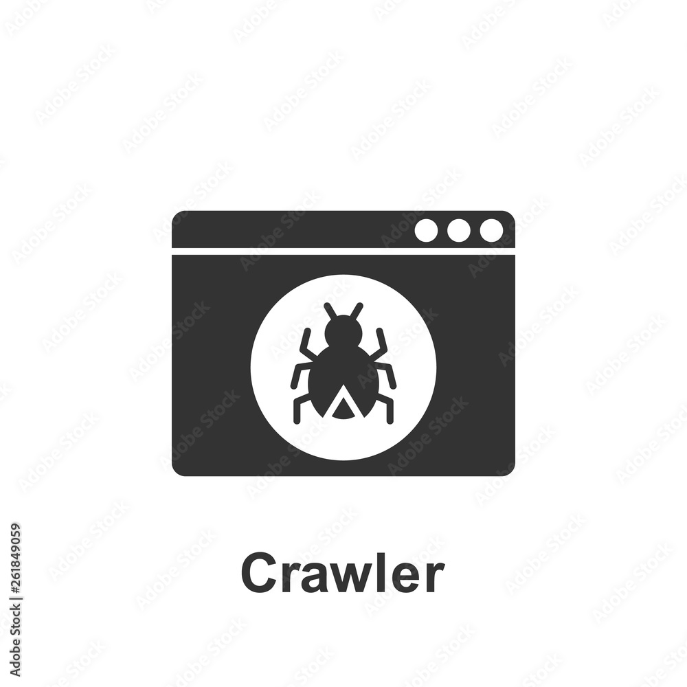 Online marketing, crawler icon. Element of online marketing icon. Premium quality graphic design icon. Signs and symbols collection icon for websites, web design Online marketing, crawler icon. Element of online marketing icon. Premium quality graphic design icon. Signs and symbols collection icon for websites, web design