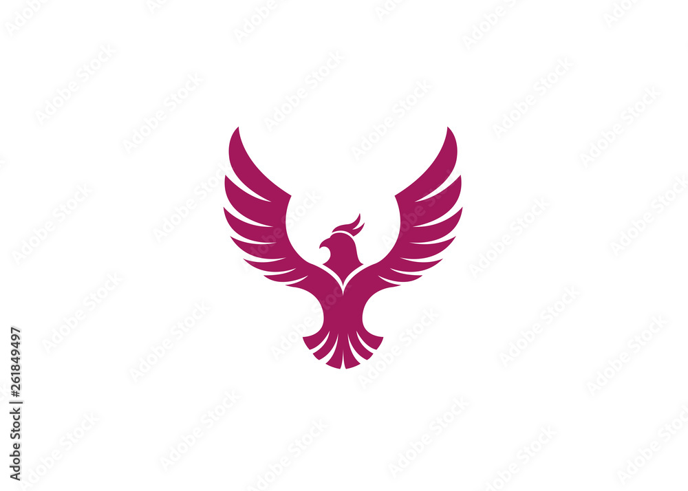 Creative Red Eagle Logo