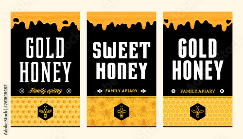 Honey labels and packaging design