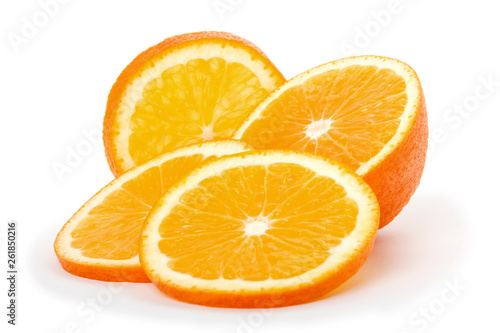cut slices orange