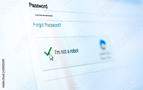 Captcha, I am not a robot.