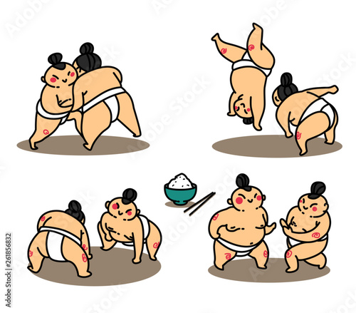 Cute and Adorable Sumo Wrestlers