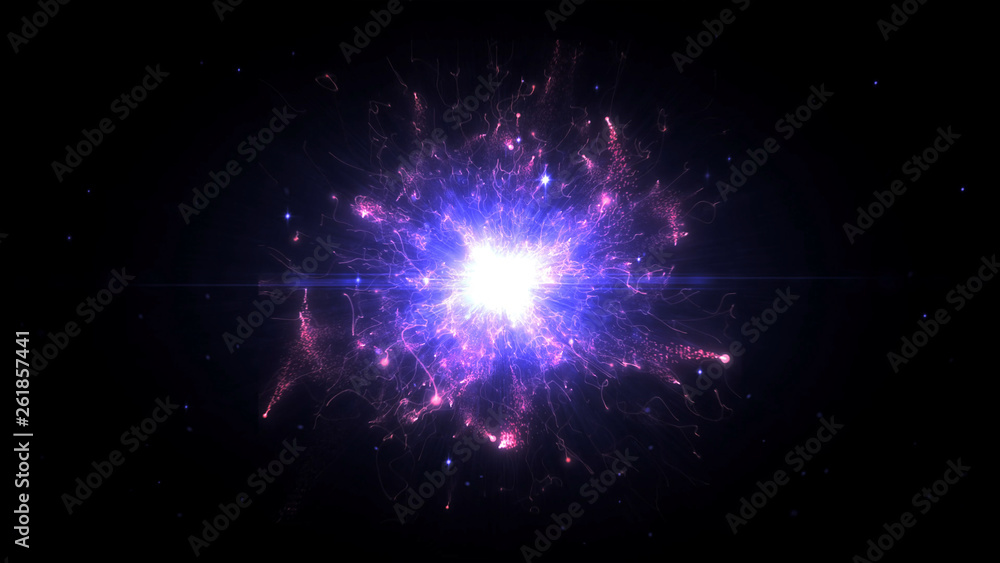 Pink & purple futuristic space particles in bright round energy structure.  space orb VFX design element. Abstract colorful lights background animation  energy ray of power electric magnetic. Stock Illustration | Adobe Stock