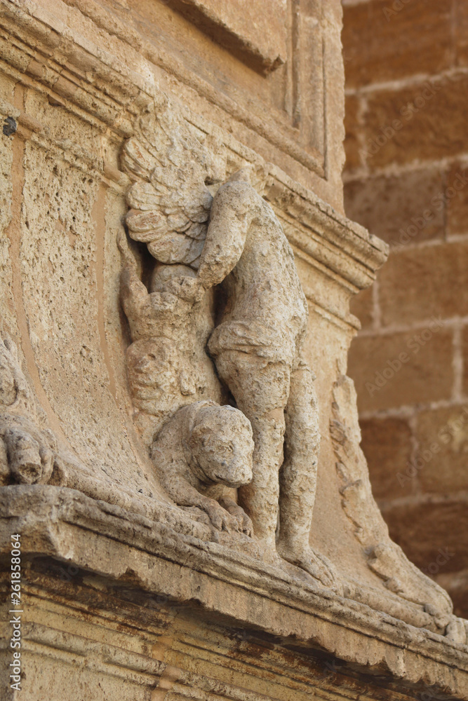 Detalles en la Catedral de Almería, Andalucía, España