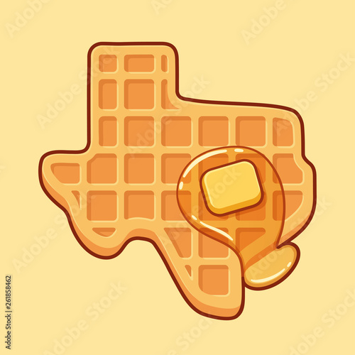 Texas shaped waffle