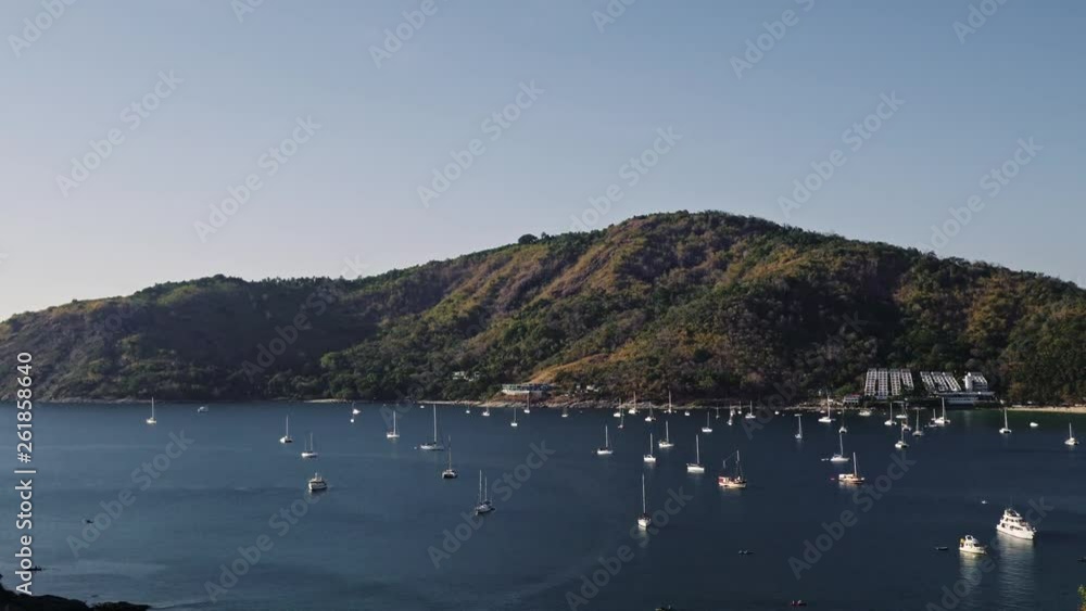 sailing boats and yachts in the bay of the island sailing boats and yachts in the bay of the island