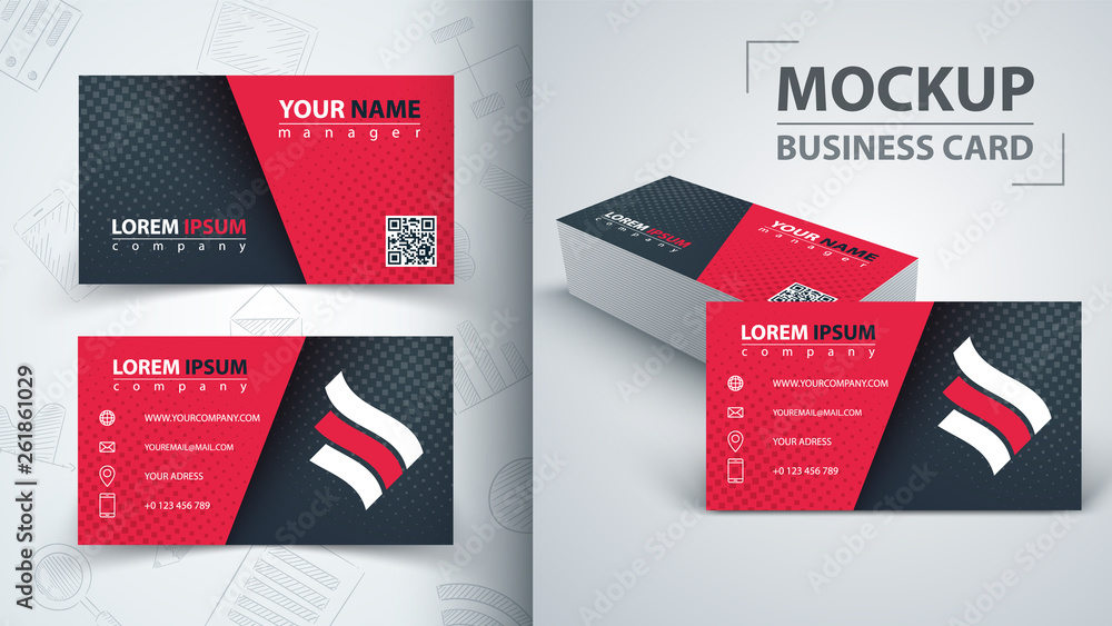 Business card template. Idea for your print. Business card template. Idea for your print.