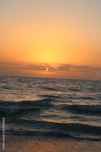 sunset over the sea © Yana