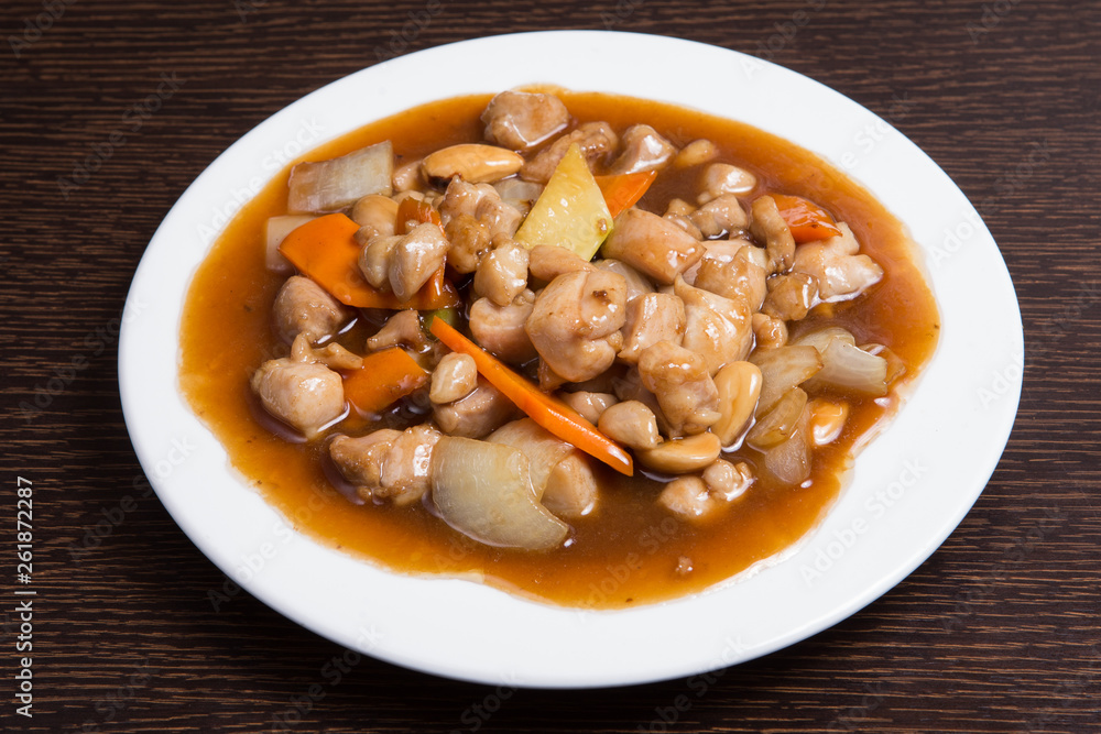Chicken with almond Chicken with almond