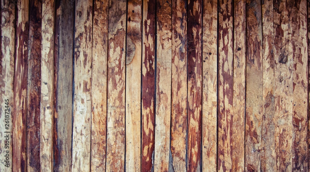 weather wood post, log wall weather wood post, log wall