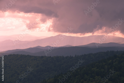 Brewing Storm Clouds - Clingmans Dome View - Great Smoky Mountains National Park