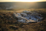 stone campfire landscape