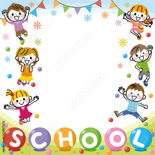 子供たちのフレーム「SCHOOL」
