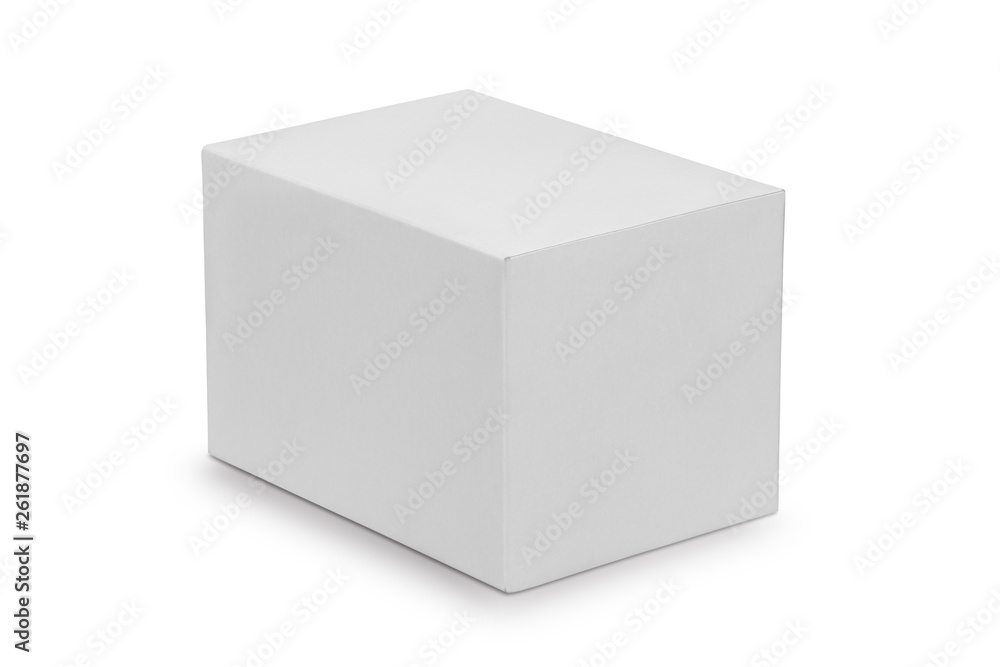 White box isolated with clipping path White box isolated with clipping path