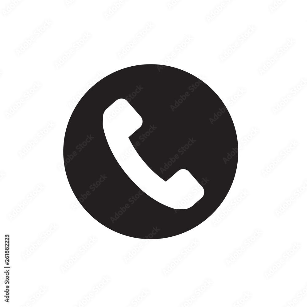 Phone icon, flat design template, vector Phone icon, flat design template, vector