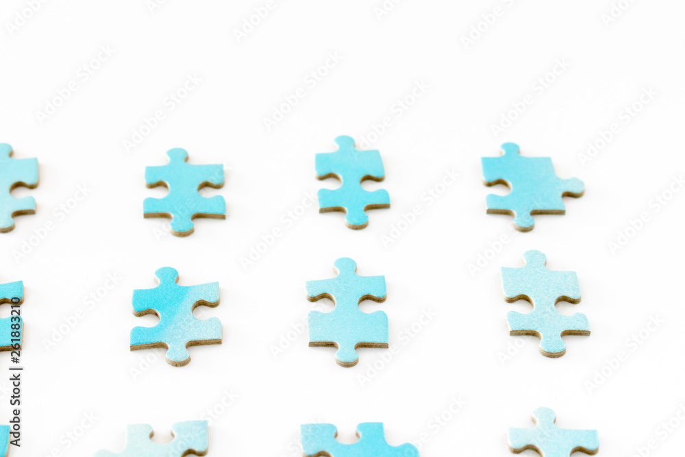Obraz premium 並べたパズルのピース