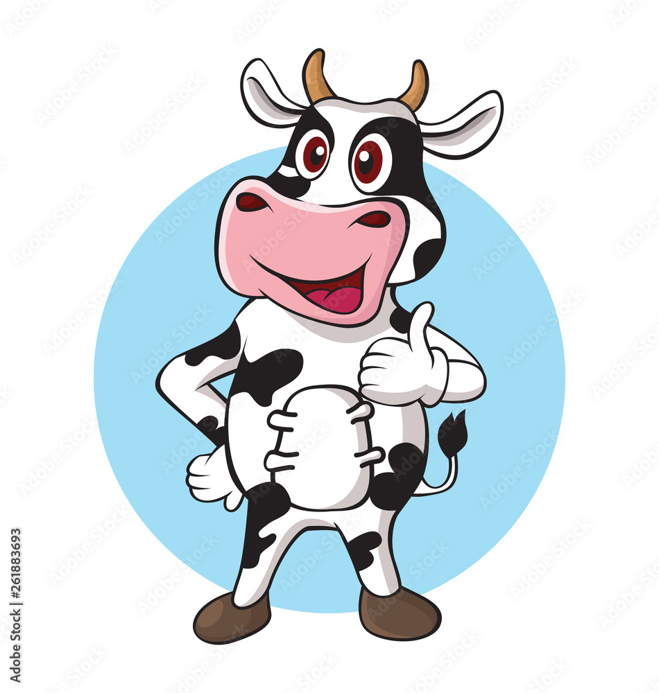 Fototapeta premium Cow thump ups
