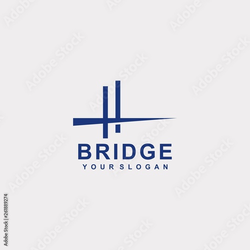 Bridge logo template