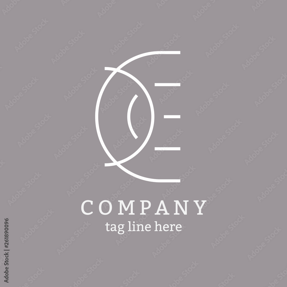 Obraz premium Gray business logo