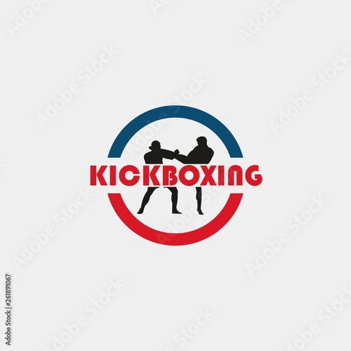 kickboxing logo template