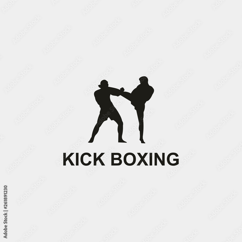 kickboxing logo template kickboxing logo template