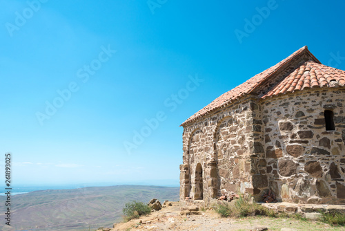 Kakheti, Georgia - Jul 20 2018: David Gareja monastery complex. a famous historic site in Kakheti, Georgia.