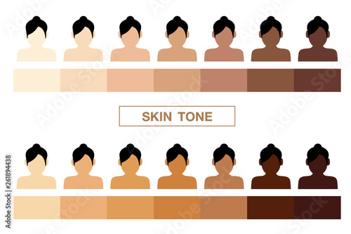 skin tone, vector icon